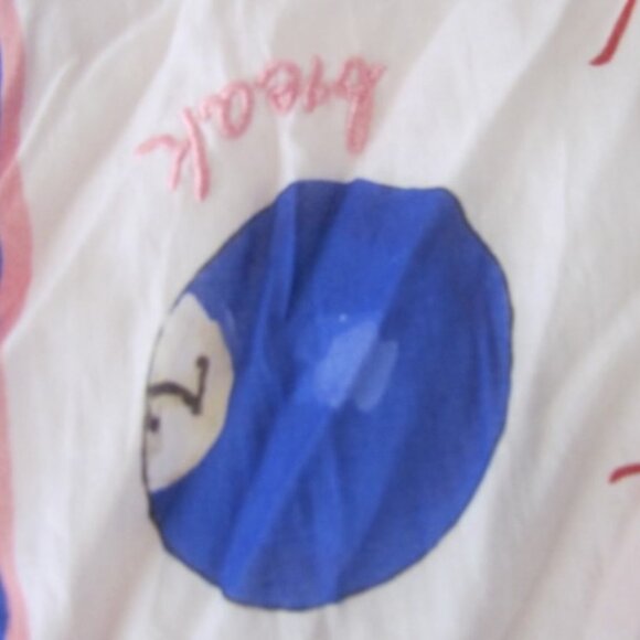 Maeve Printed Bandana Scarf 8 Balls Ivory & GIFT ANTHROPOLOGIE BARRETTES! - Picture 12 of 12